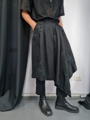 Foliage Tapis Wool Trouser