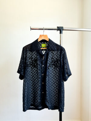 Beaded Dotted Chiffon Shirt