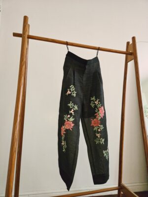 Summer Floral Organdy Trouser