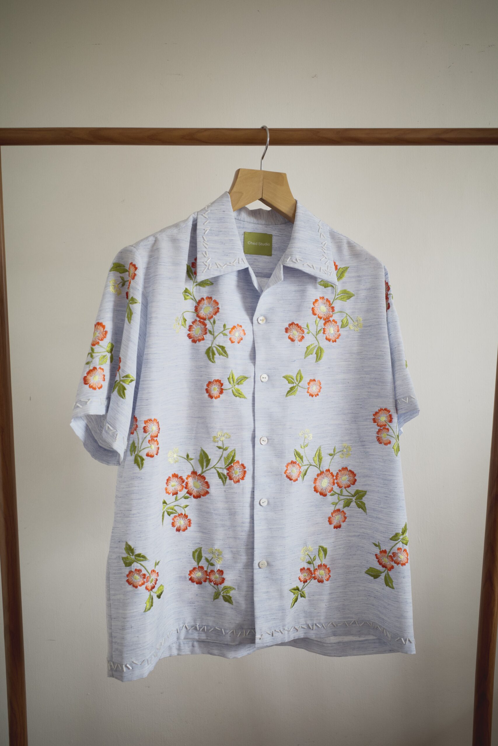 Spring Blossoms Piña Blend Silk Shirt